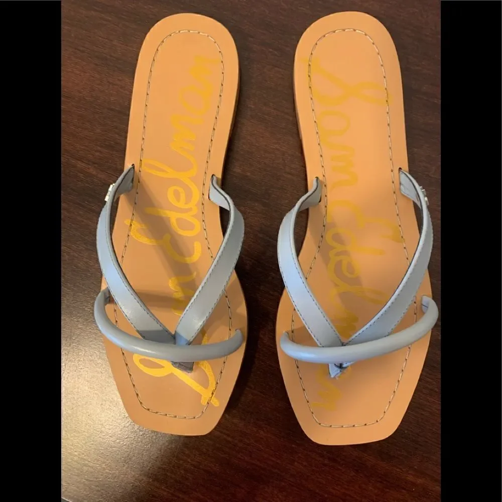 Sam  Edelman Women’s  Abbey leather upper Flip Flop size 7 , NIB